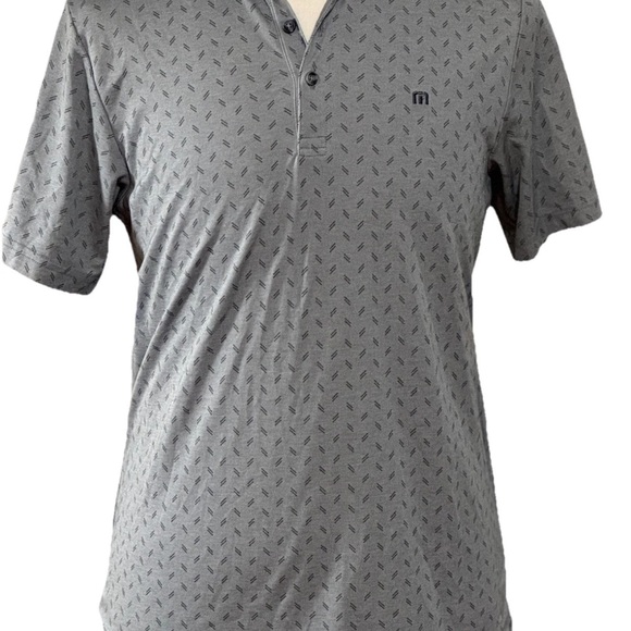 Travis Mathew Other - Travis Matthew Men's Gray Patterned Polo Shirt Medium
